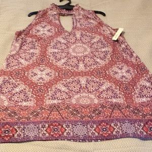 Flaw. NWT. Speechless bohemian halter dress. Orange & purple.
